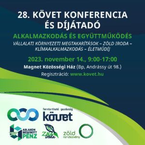 28. KÖVET Konferencia és díjátadó – Alkalmazkodás és együttműködés