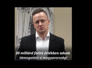 Szijjártó: újabb, 30 milliárdos versenyképesség-növelő támogatási program indul