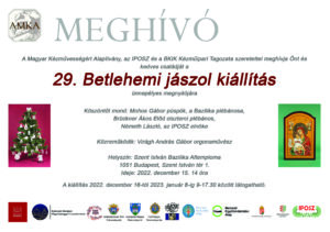 29. Betlehemi jászol kiállításra